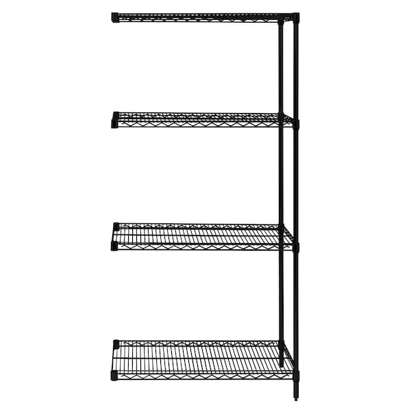 Quantum Storage Systems Add-On Kit 18"X36"X54", Black Epoxy AD54-1836BK - main